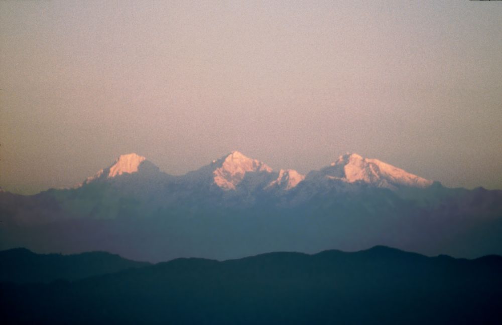 Vyhlídkový bod Nagarkot: ranní pohled na Ganesh Himal