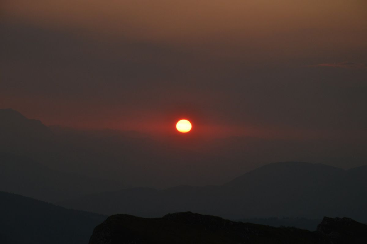 Západ slunce z Nečinatu