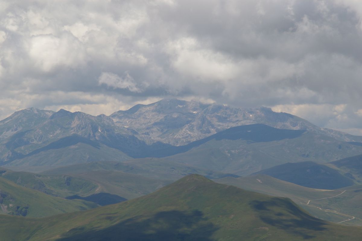 Šar planina, pohled na pohoří Korab, detail