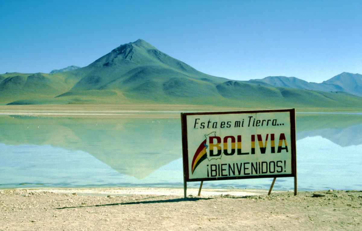 Na pár dní v Bolívii, vítejte v Bolivií, jezero Laguna Blanca