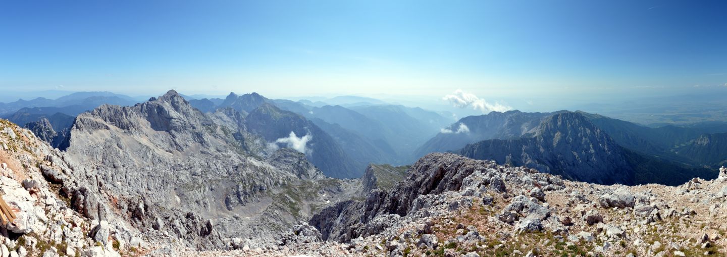 Pohled z vrcholu Grintovce k jihovýchodu