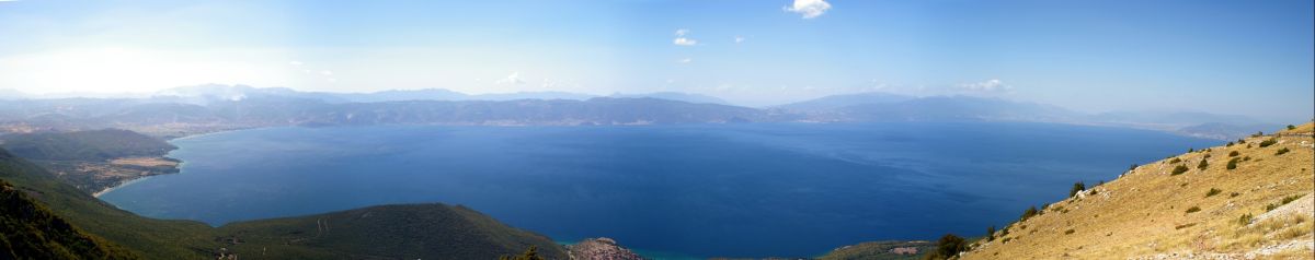 Panoráma Ohridského jezera
