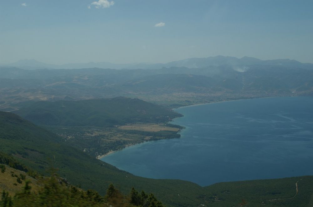 Ohridské jezero z Galičice