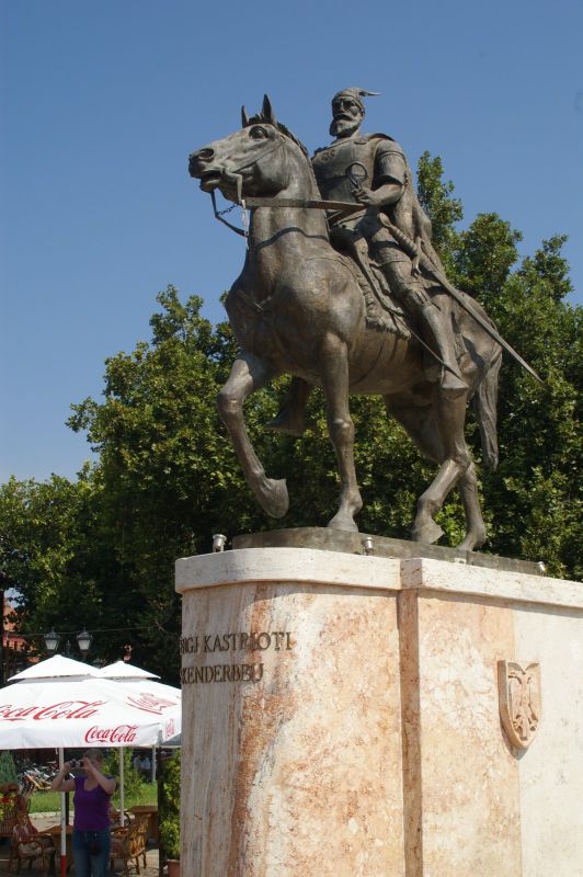 Skopje - socha Skanderbega