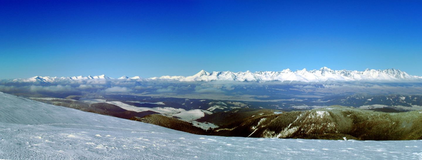 Panorama Tater z Kraľovy holi