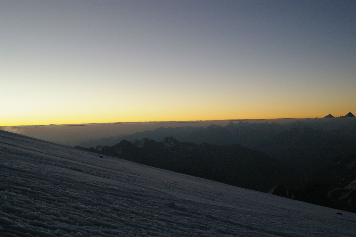 Kavkaz, ranní výstup na Elbrus