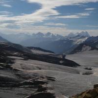 Popis: Kavkaz, ledovec Chotuj Tau