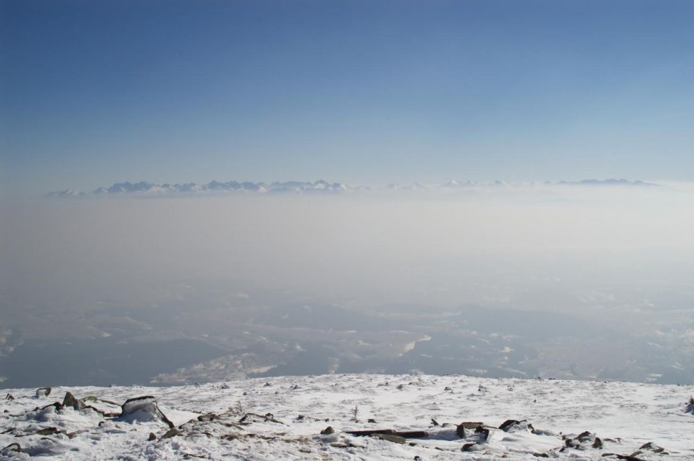 Babia hora - pohled na Vysoké Tatry