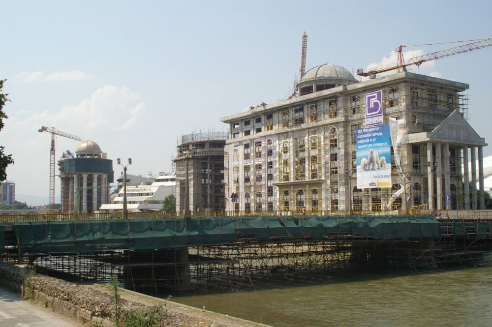 Skopje, mohutná výstavba