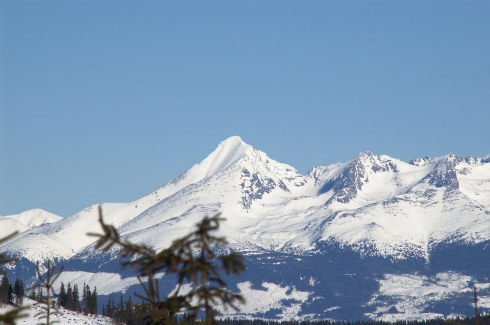 Velký Krivaň (Vysoké Tatry) z hřebene Nízkých Tater