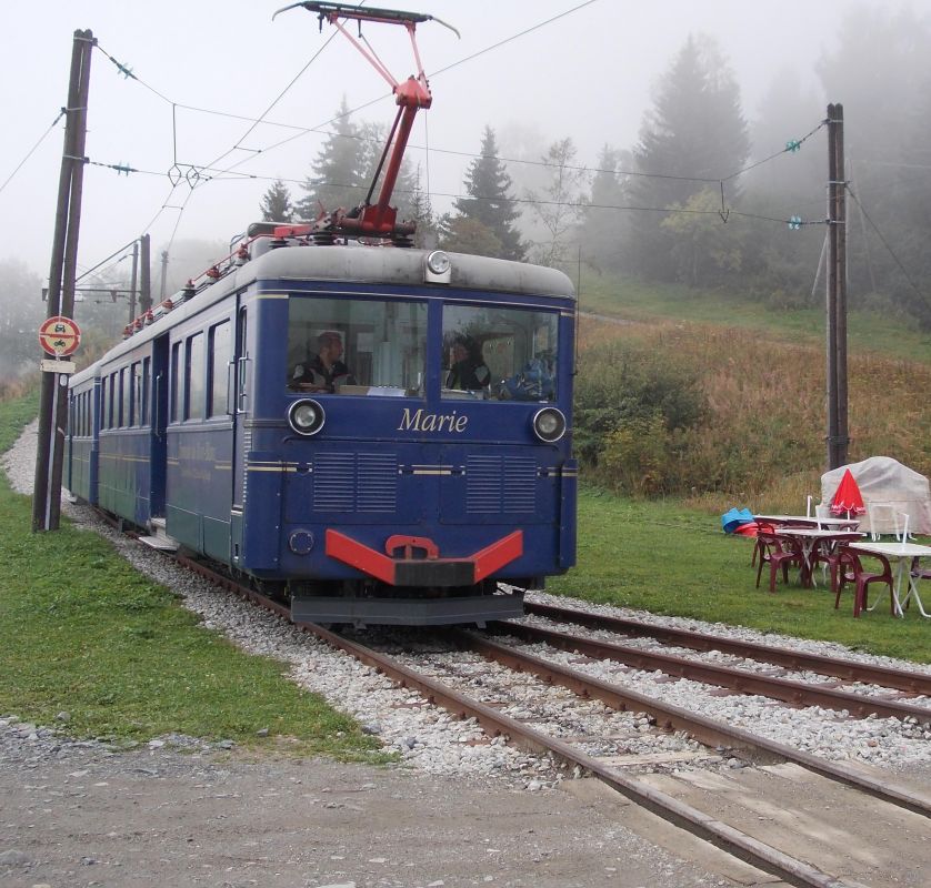 Horská tramvaj v sedle Voza