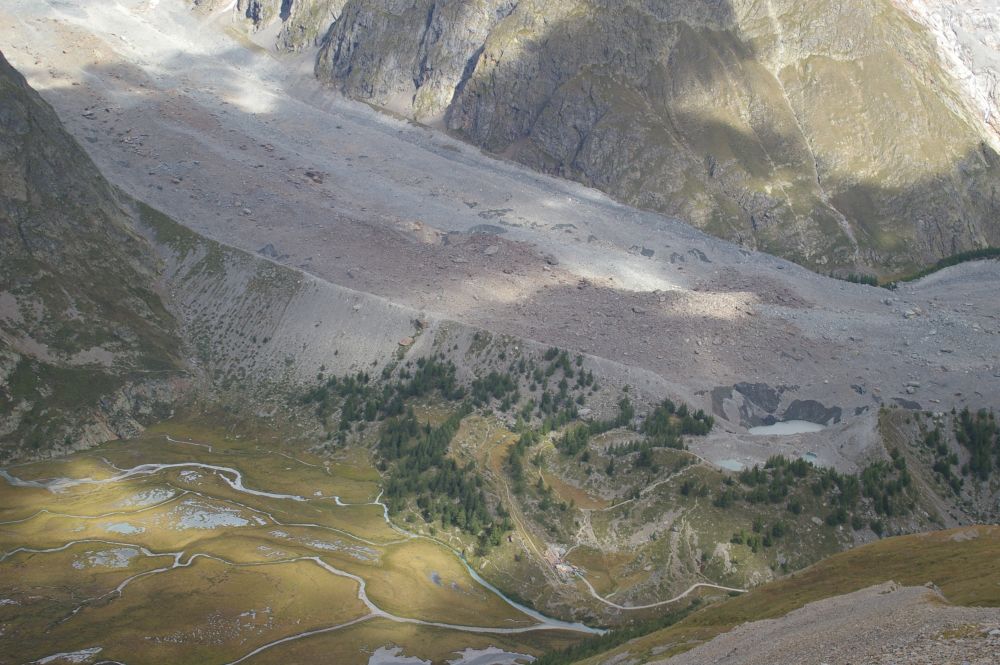 Ledovec z Mt Blanku (Itálie)