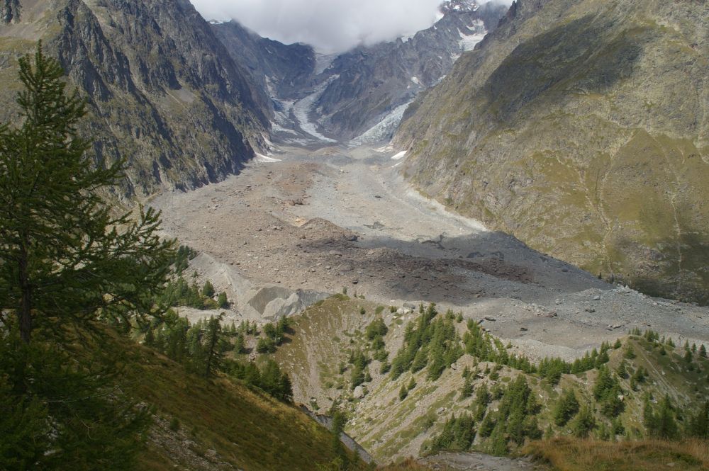 Ledovec z Mt Blanku (Itálie)