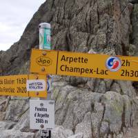 Popis: V sedle Fenetre d´Arpette (2655 m)