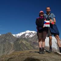 Popis: Téte Nord des Fours a vrchol Mt Blanku s Jančou a Pavoukem