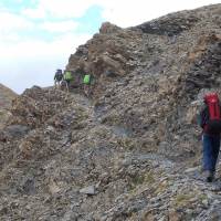 Popis: kamenitý traverz do Col des Chavannes