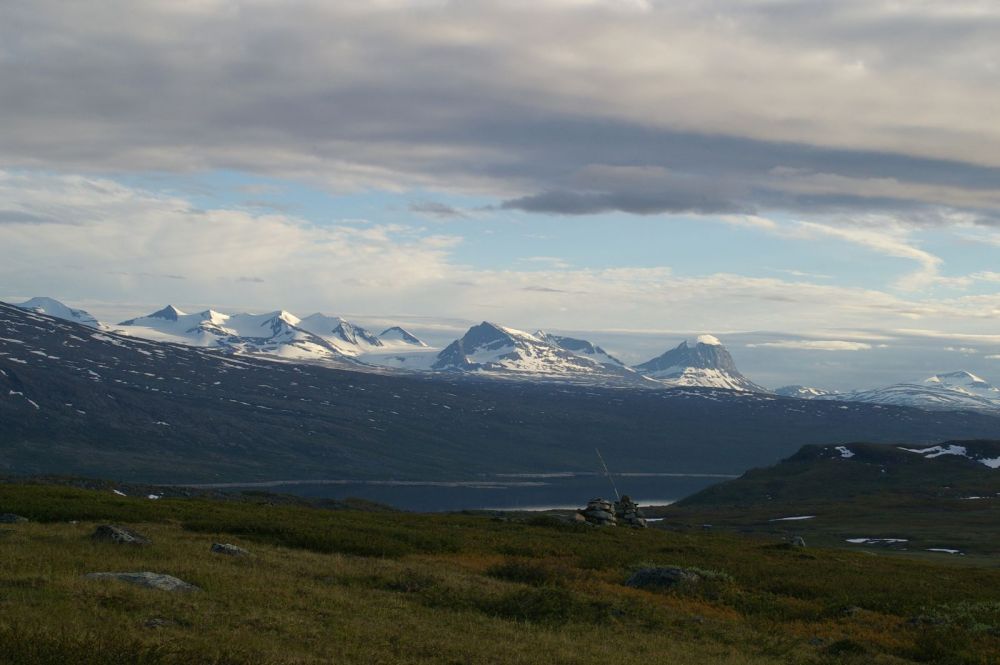 Večerní pohled na Sarek