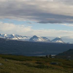 Večerní pohled na Sarek