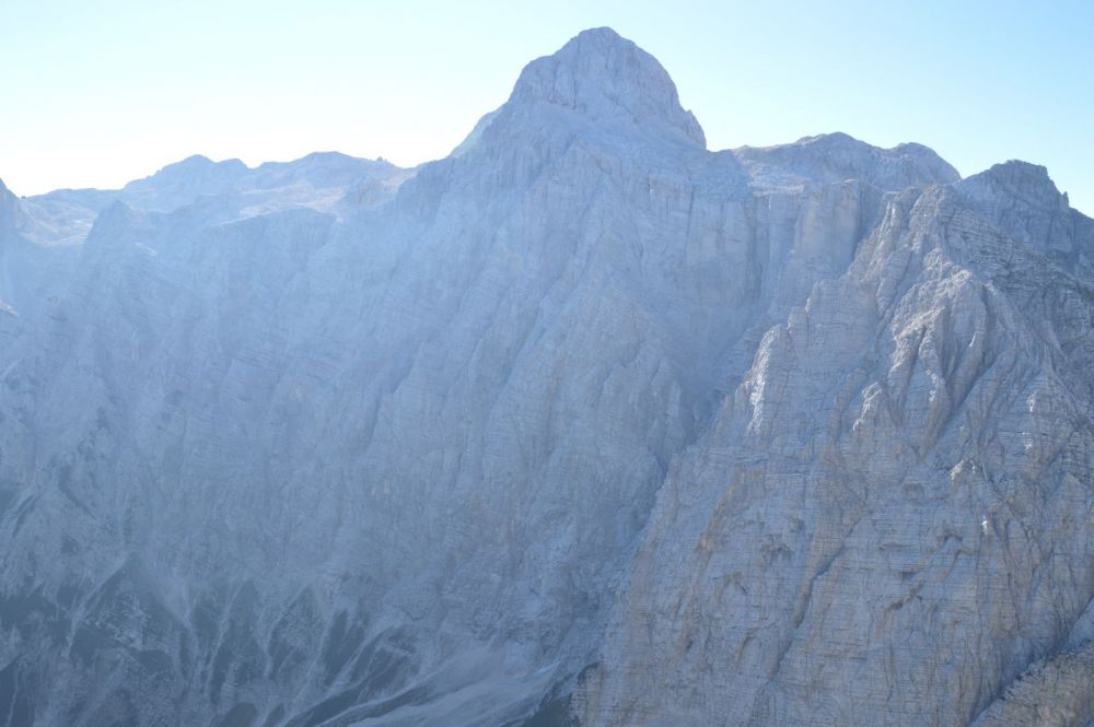 Triglav, severní stěna z Gamsovce