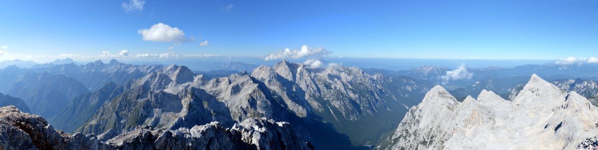 Panoráma z vrcholu Triglavu