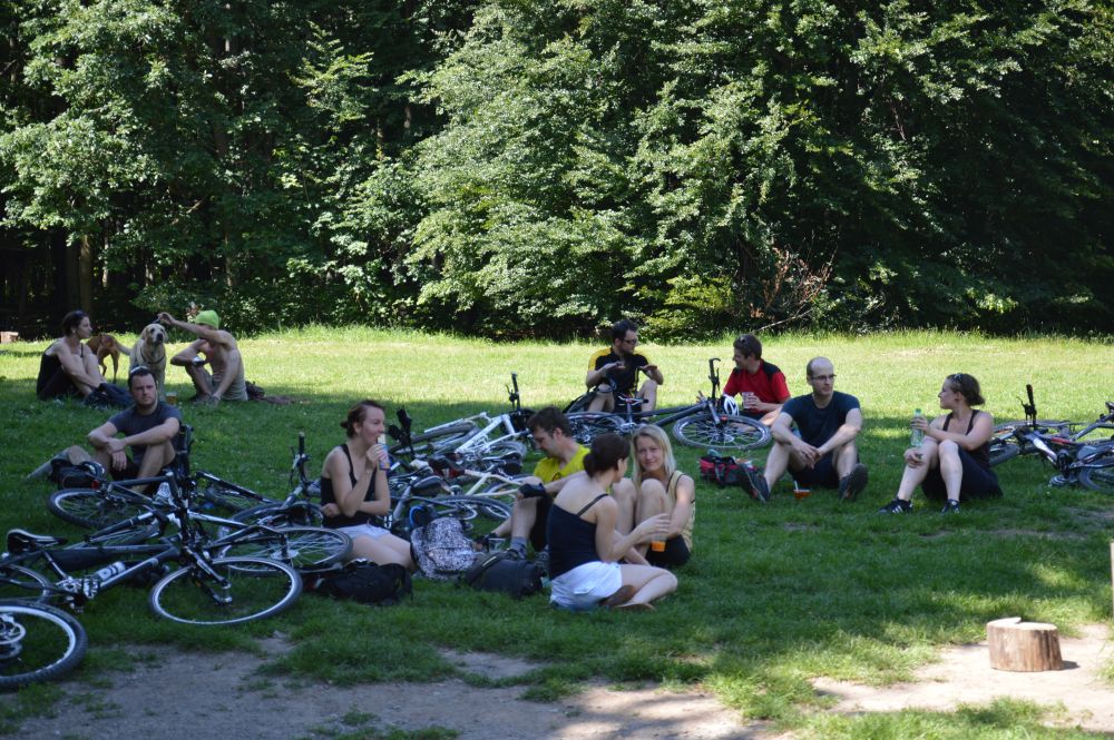 Biely Kríž - rekreační oblast cyklistů z Bratislavy