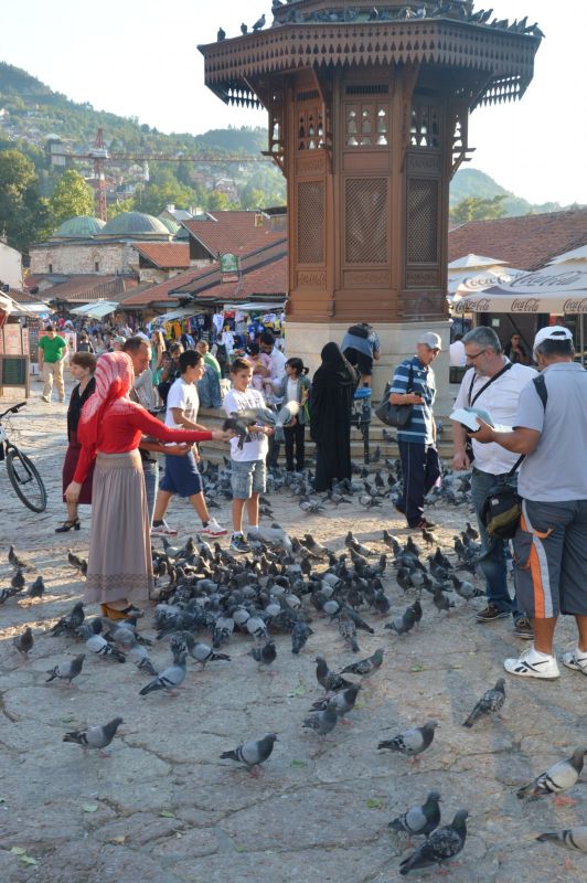 Sarajevo: úplný střed města Baščaršija