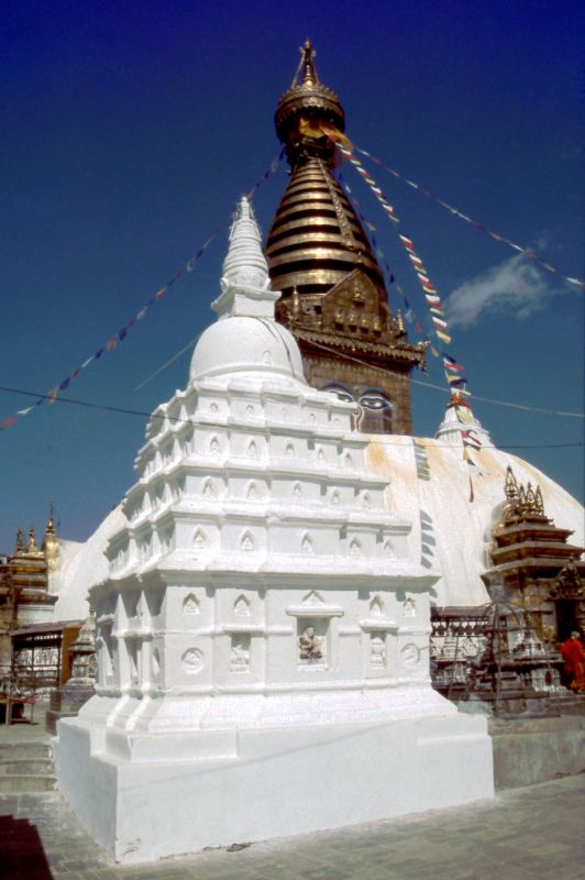 Swayabbhunath - známá káthmándská buddhistická stupa