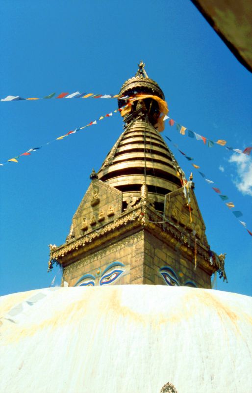 Swayabbhunath - známá káthmándská buddhistická stupa