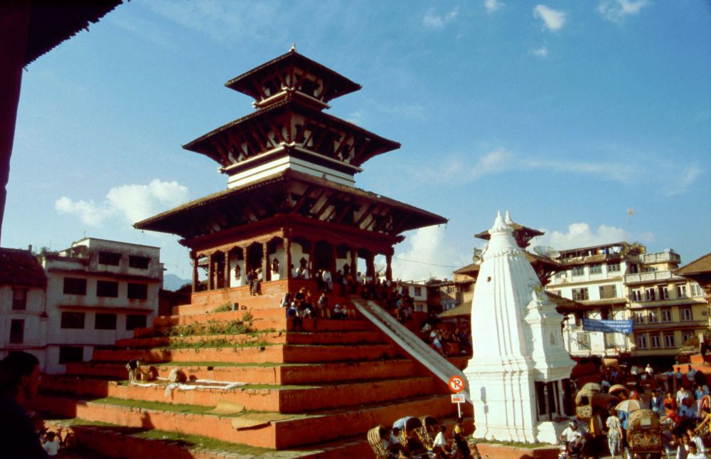 Centrum Káthmándú - náměstí Durbar