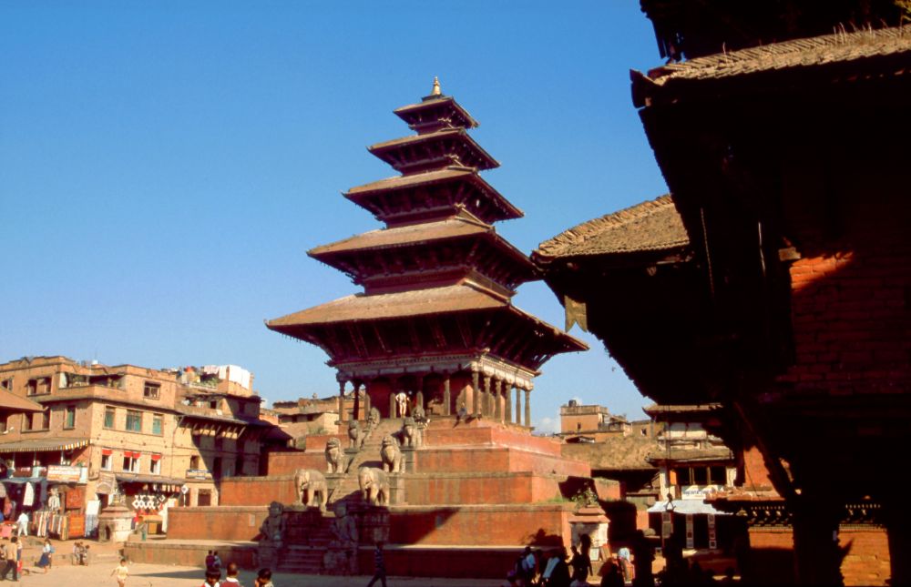Bhaktapur (jedno z měst káthmánského údolí), centrální stupa