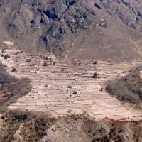 Popis: Vesnice Photse ze sedla Mon La: cestou na Gokyo