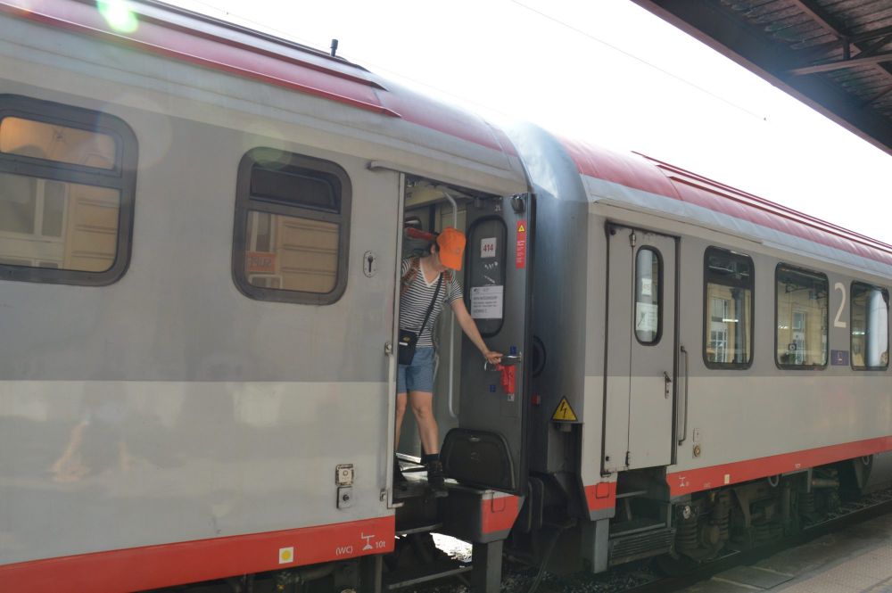 Livorno, výstupovat: konečná přímého vlaku Vídeň-Livorno (italský přístav)