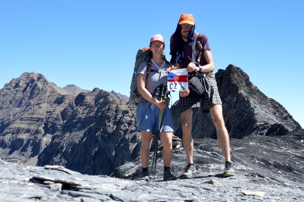 Sedlo de l'Aup Martin (2761 m), nejvyšší bod naší cesty