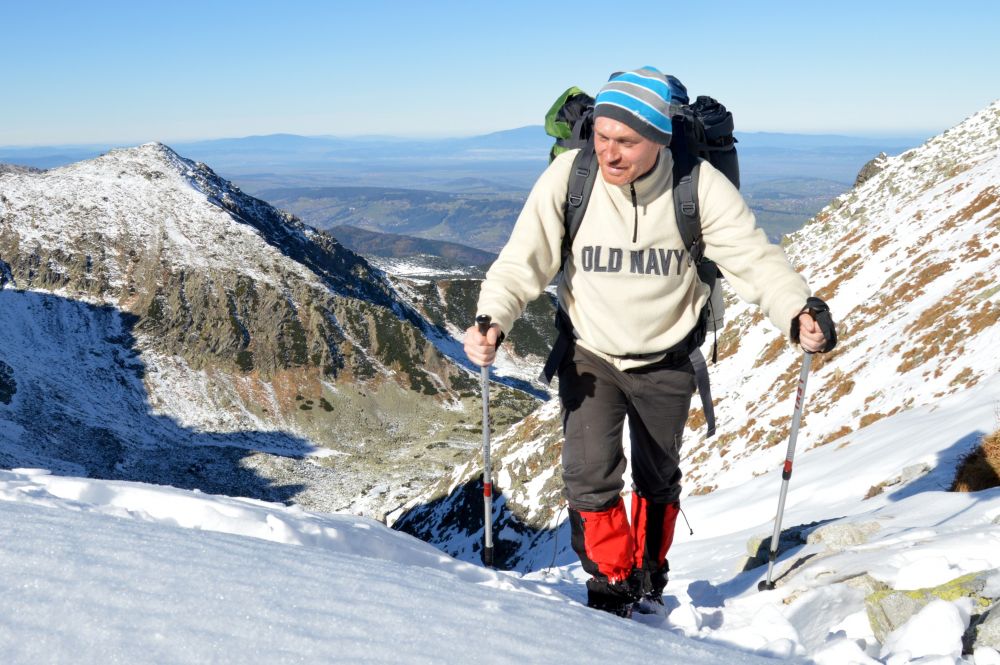 Karel v sedle  Krzyżne (2112 m)