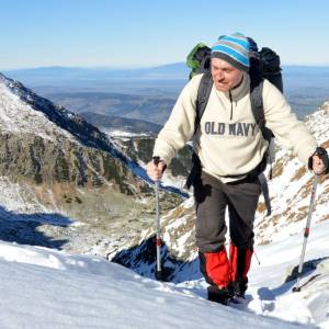 Karel v sedle Krzyżne (2112 m)