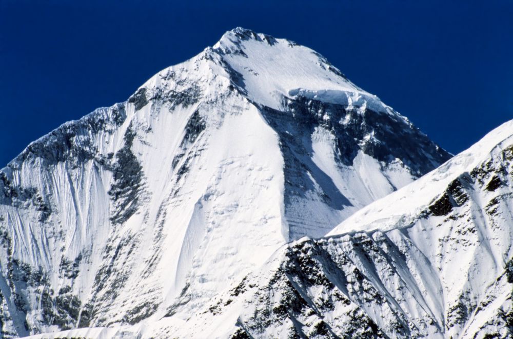 Vrchol Dhaulágirí (8167 m) od Yak Khary
