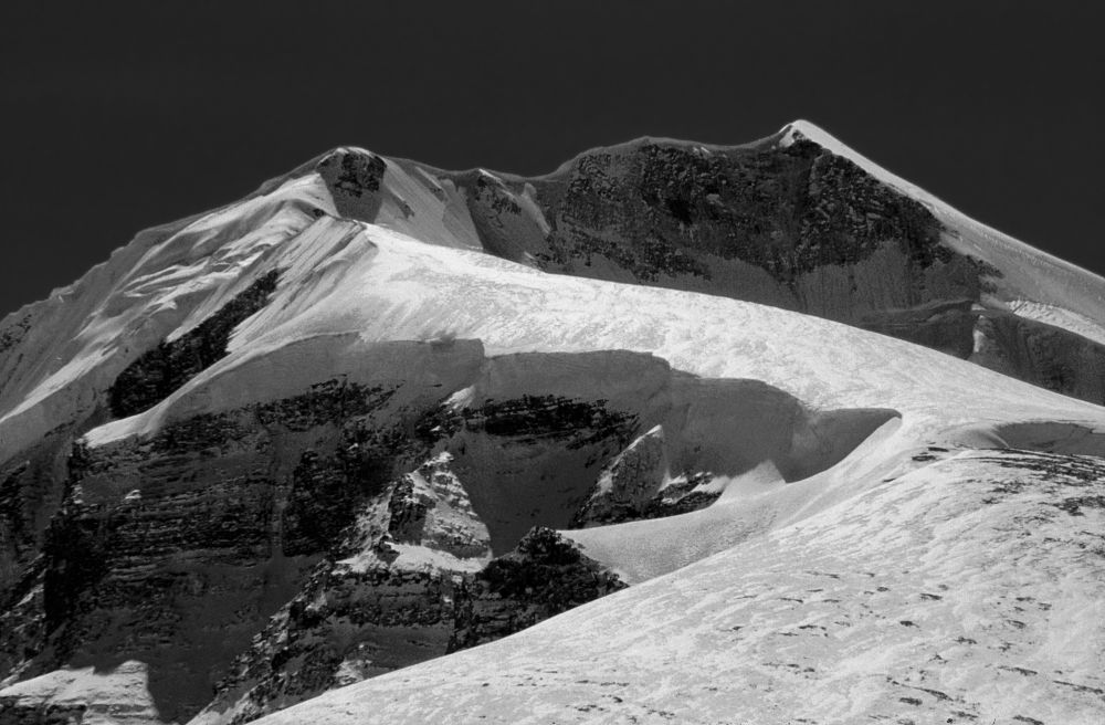 Sita Chuchura (6611 m) ze sedla French Pass (5360 m)