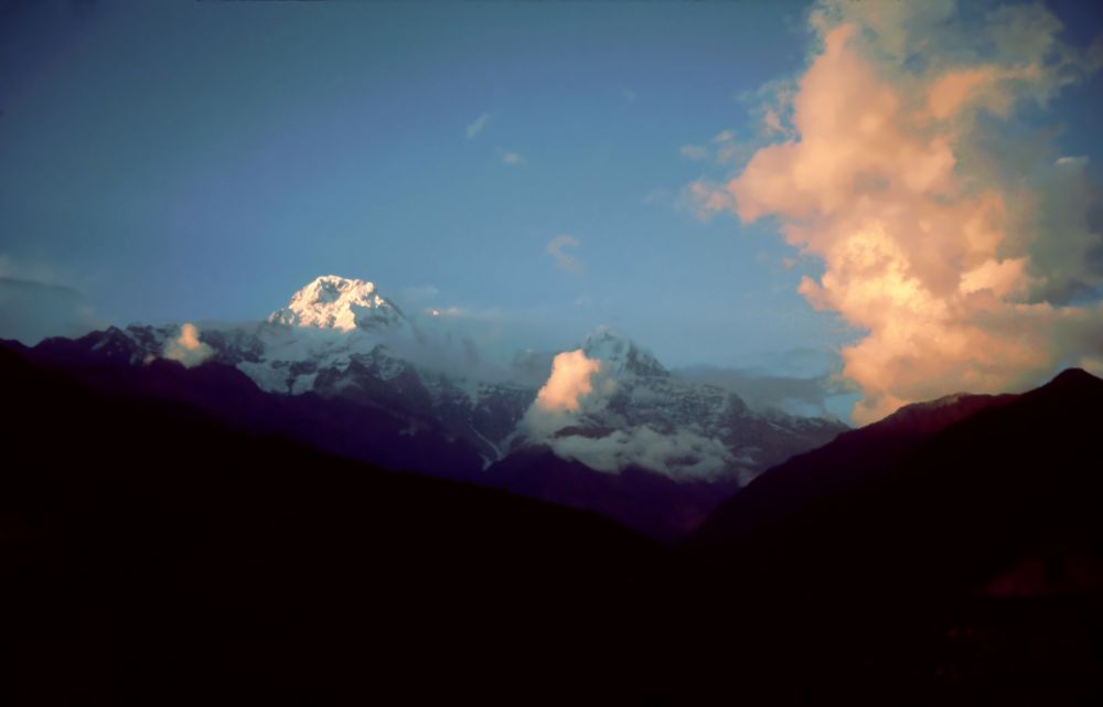 Annapurna od Ghorepani. Fotil Kleofáš.