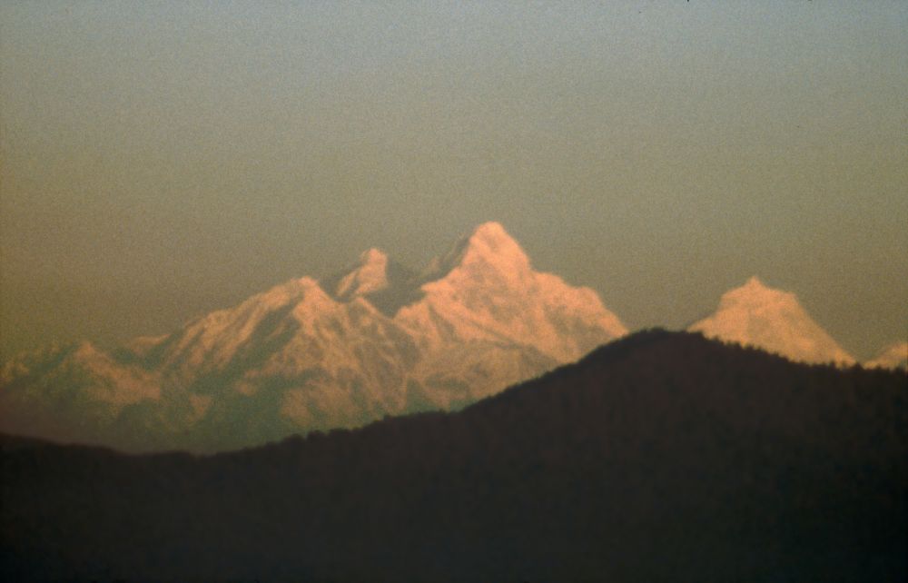 Vyhlídkový bod Nagarkot: ranní pohled na Manaslu