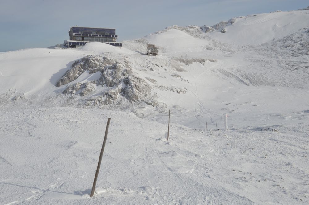 Schiestlhaus z výstupu na Hochschwab