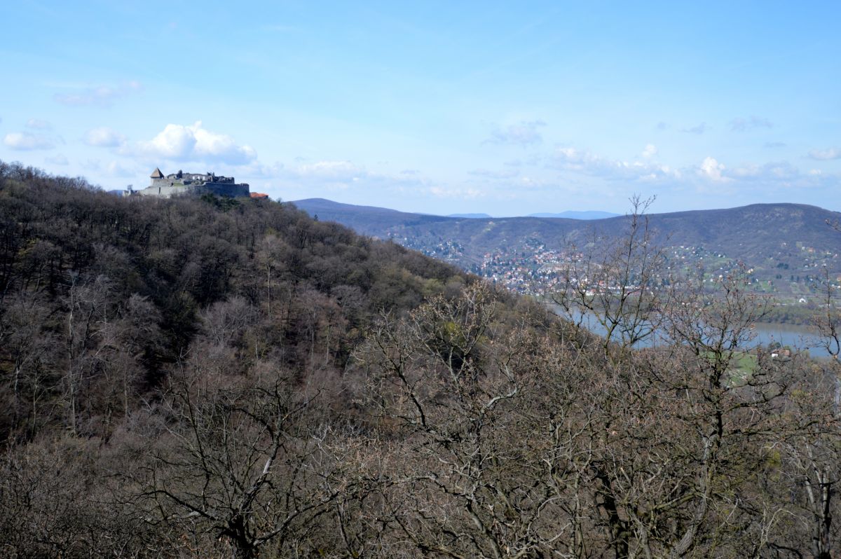 Vyšehradské vrchy, vyhlídka na Visegradský hrad