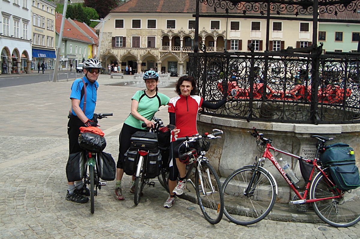 Bruck an der Bur, hlavní náměstí. Foto B.S.