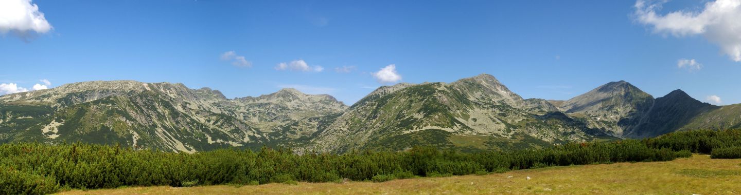 Retezat, panoráma hlavního hřebene