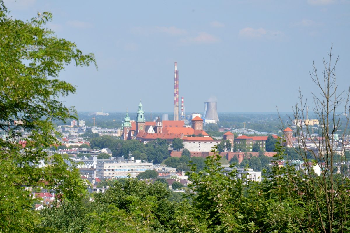 Pohled na město z Kosciuszkovy mohyly