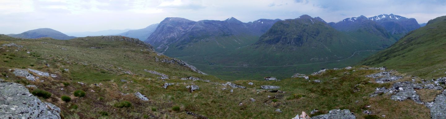 Údolí Glen Coe z vyhlídky