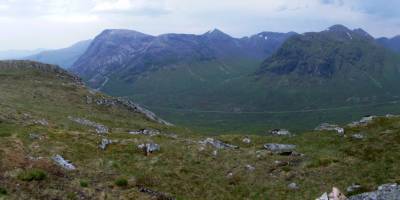 Popis: Glen Coe z vyhlídky