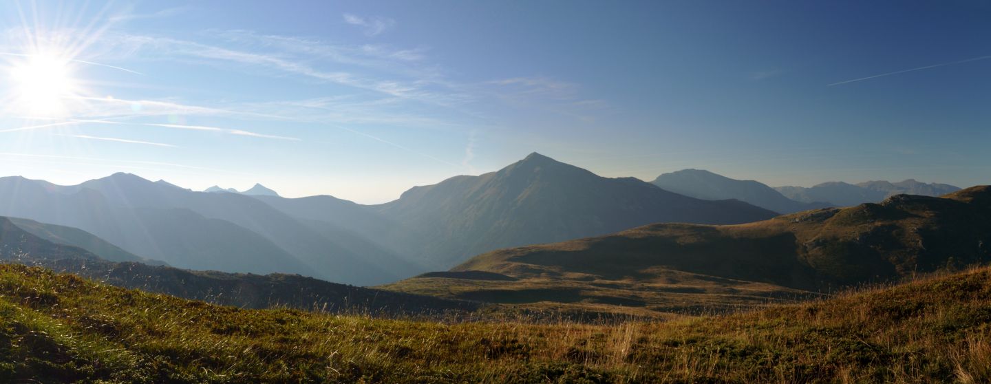 Západ slunce pod Đeravicou.