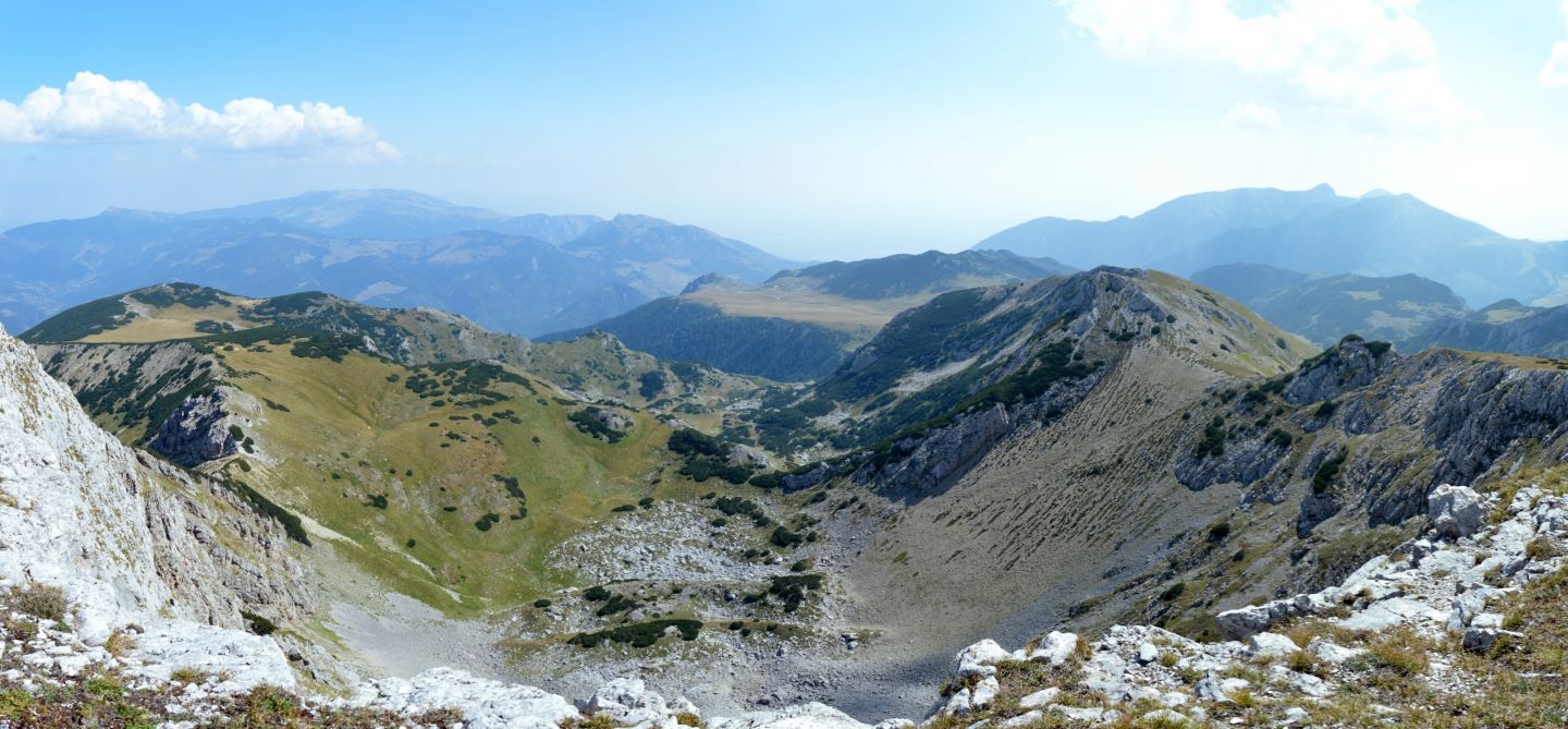 Ljumbardská planina, hora Žuty kamen, pohled k severu