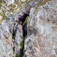 Popis: Ljumbardská planina, skalní okno