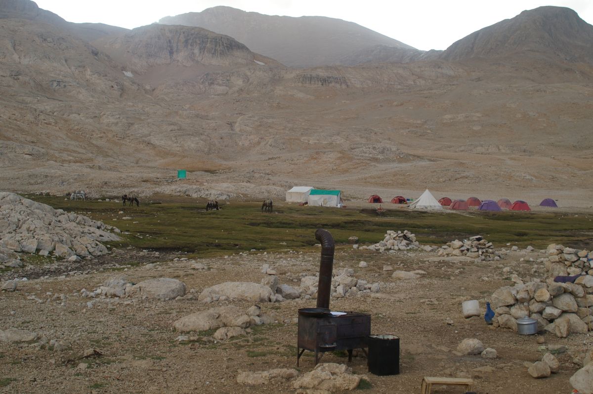 Tábor u jezera Direk Gölü